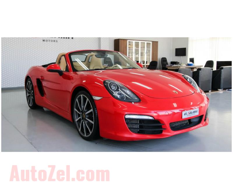 PORSCHE BOXSTER- 2015- RED- 168 000 KM- GCC