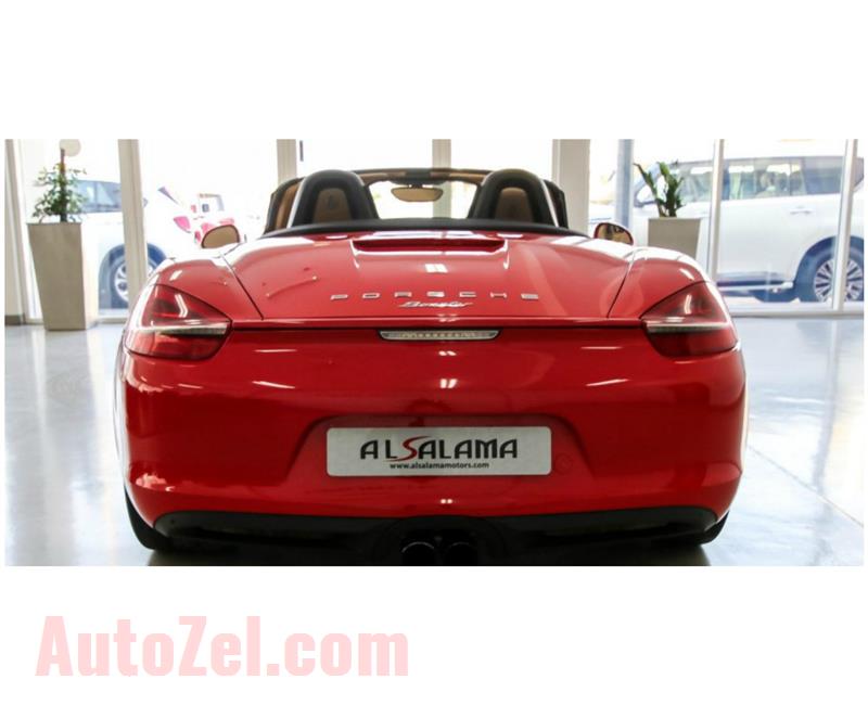 PORSCHE BOXSTER- 2015- RED- 168 000 KM- GCC