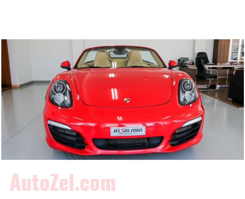 PORSCHE BOXSTER- 2015- RED- 168 000 KM- GCC