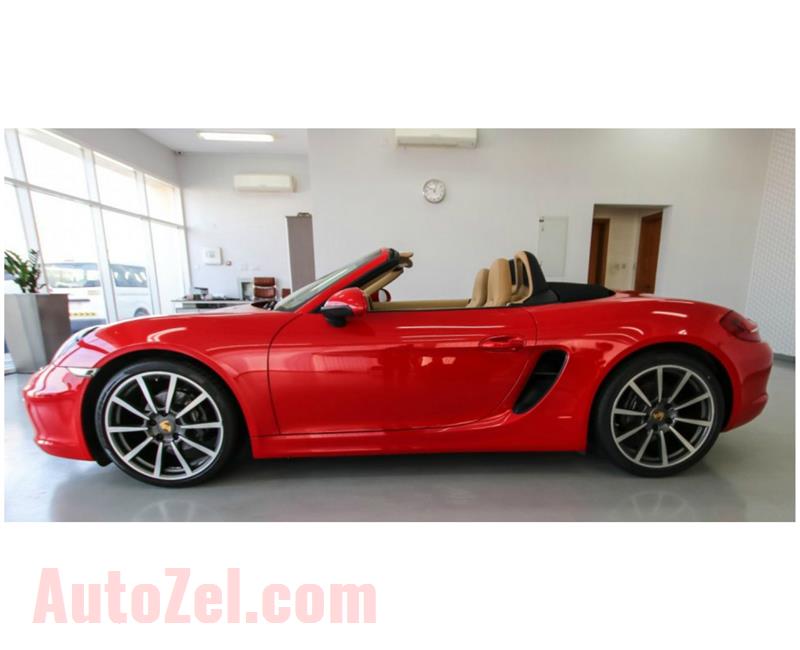 PORSCHE BOXSTER- 2015- RED- 168 000 KM- GCC