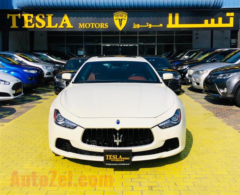 Ghibli///V6///2014///GCC///AL TAYER WARRANTY UNLIMITED KM!///F/S/H///WOW! ONLY 1,541 DHS MONTHLY///