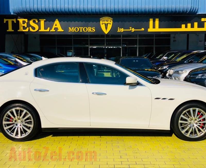 Ghibli///V6///2014///GCC///AL TAYER WARRANTY UNLIMITED KM!///F/S/H///WOW! ONLY 1,541 DHS MONTHLY///