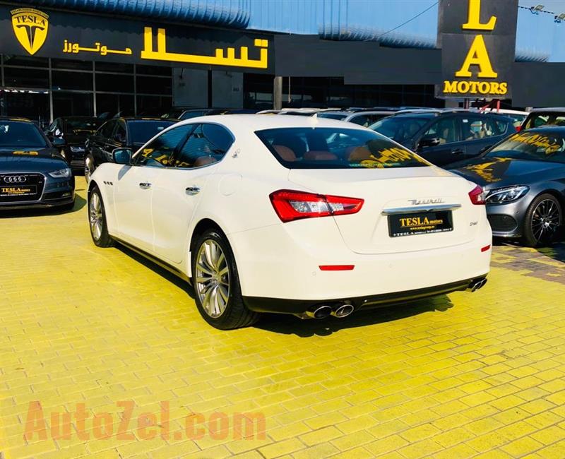 Ghibli///V6///2014///GCC///AL TAYER WARRANTY UNLIMITED KM!///F/S/H///WOW! ONLY 1,541 DHS MONTHLY///