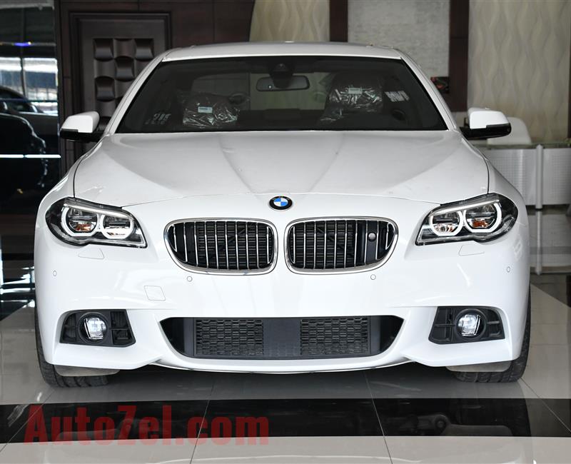 BRAND NEW BMW 528i M-KIT - 2016- WHITE- GCC SPECS