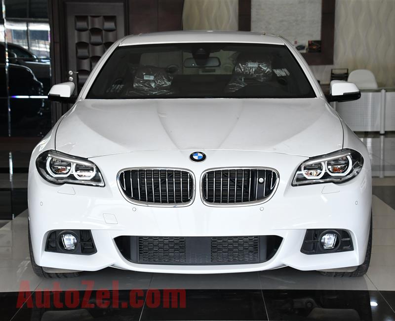 BRAND NEW BMW 528i M-KIT - 2016- WHITE- GCC SPECS