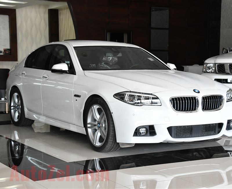 BRAND NEW BMW 528i M-KIT - 2016- WHITE- GCC SPECS