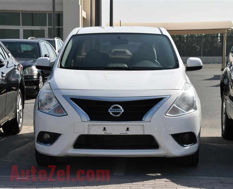 NISSAN SUNNY- 2016- WHITE- 117 000 KM- GCC