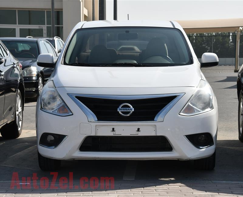 NISSAN SUNNY- 2016- WHITE- 117 000 KM- GCC