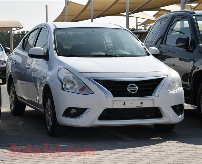 NISSAN SUNNY- 2016- WHITE- 117 000 KM- GCC