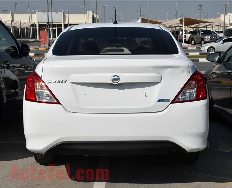 NISSAN SUNNY- 2016- WHITE- 117 000 KM- GCC