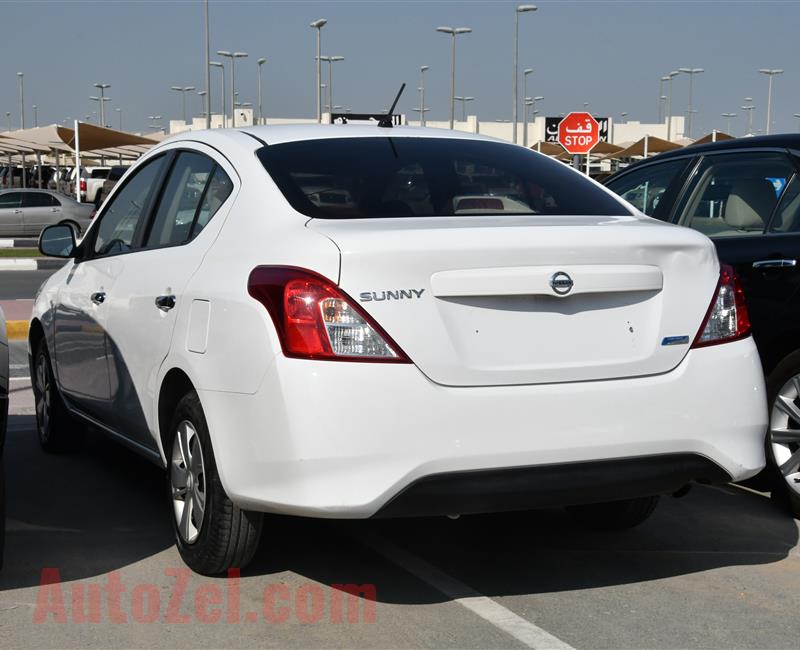 NISSAN SUNNY- 2016- WHITE- 117 000 KM- GCC