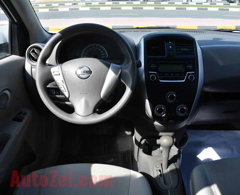 NISSAN SUNNY- 2016- WHITE- 117 000 KM- GCC