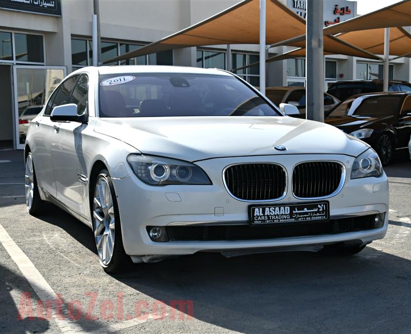 BMW 750Li- 2011- WHITE- 176 000 KM- GCC