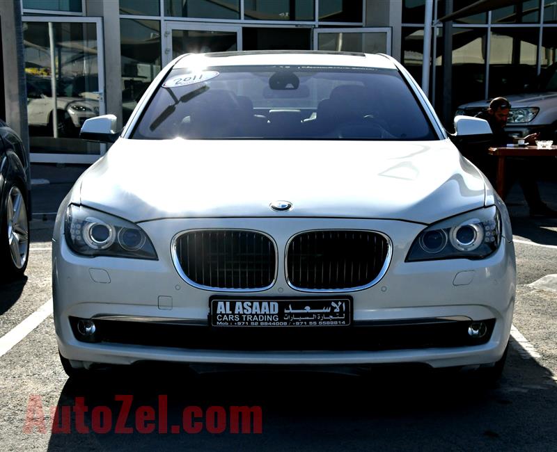 BMW 750Li- 2011- WHITE- 176 000 KM- GCC