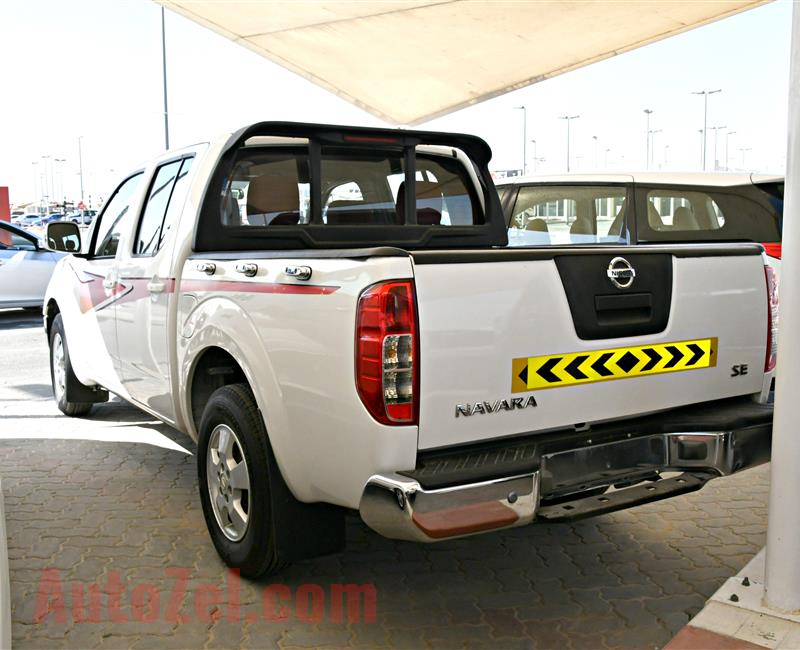 NISSAN NAVARA SE, V4- 2014- WHITE- 160 000 KM- GCC