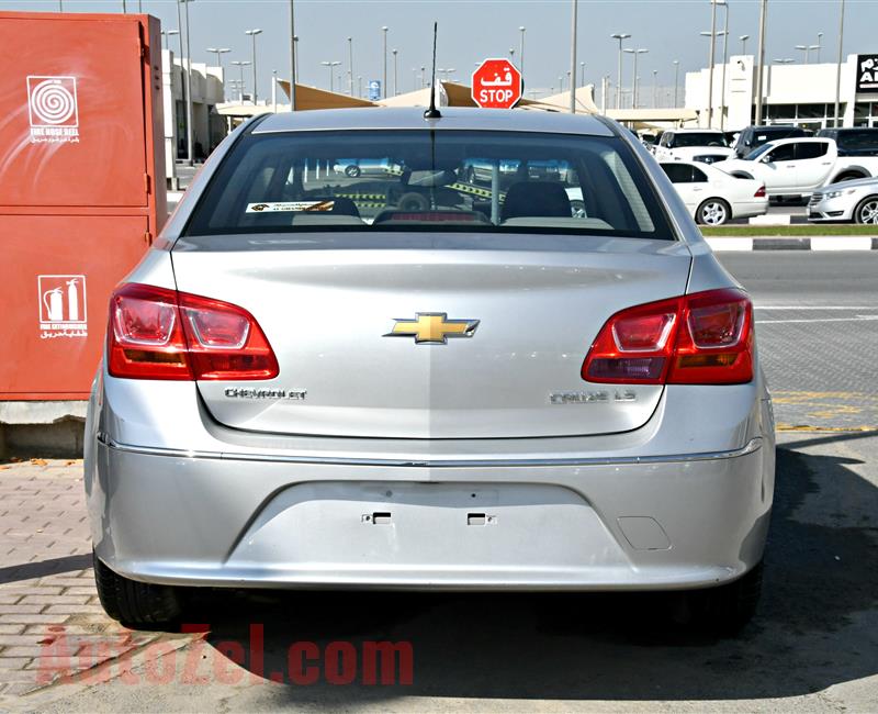 CHEVROLET CRUZE LS, V4- 2016- SILVER- 68 000 KM- GCC