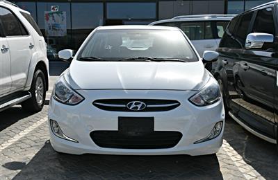 HYUNDAI ACCENT, V4- 2016- WHITE- 64 000 KM- GCC