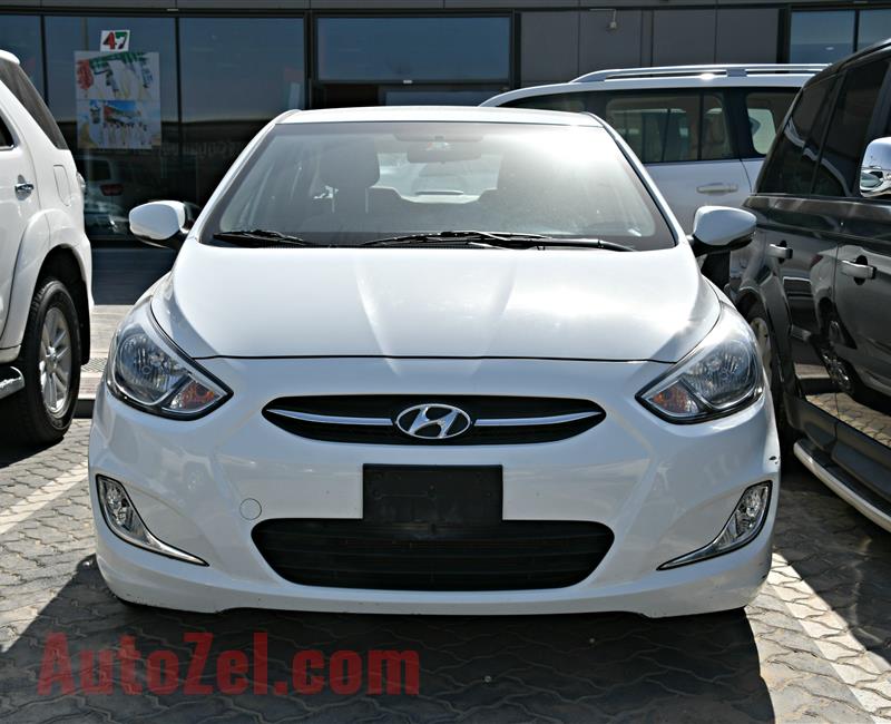 HYUNDAI ACCENT, V4- 2016- WHITE- 64 000 KM- GCC