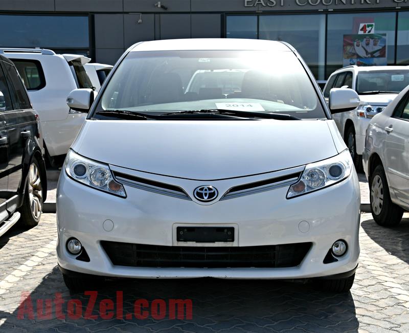 TOYOTA PREVIA S, V6- 2014- WHITE- 169 000 KM- GCC