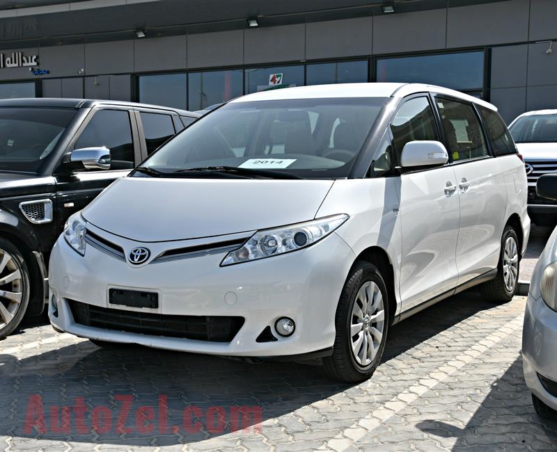 TOYOTA PREVIA S, V6- 2014- WHITE- 169 000 KM- GCC