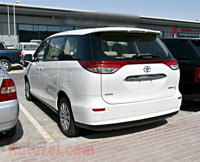 TOYOTA PREVIA S, V6- 2014- WHITE- 169 000 KM- GCC