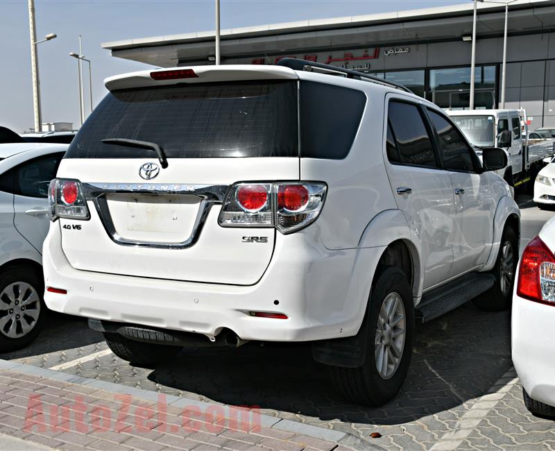 TOYOTA FORTUNER- 2012- WHITE- 158 000 KM- GCC