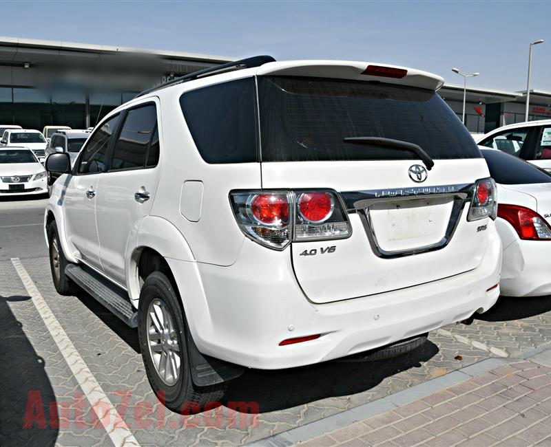 TOYOTA FORTUNER- 2012- WHITE- 158 000 KM- GCC