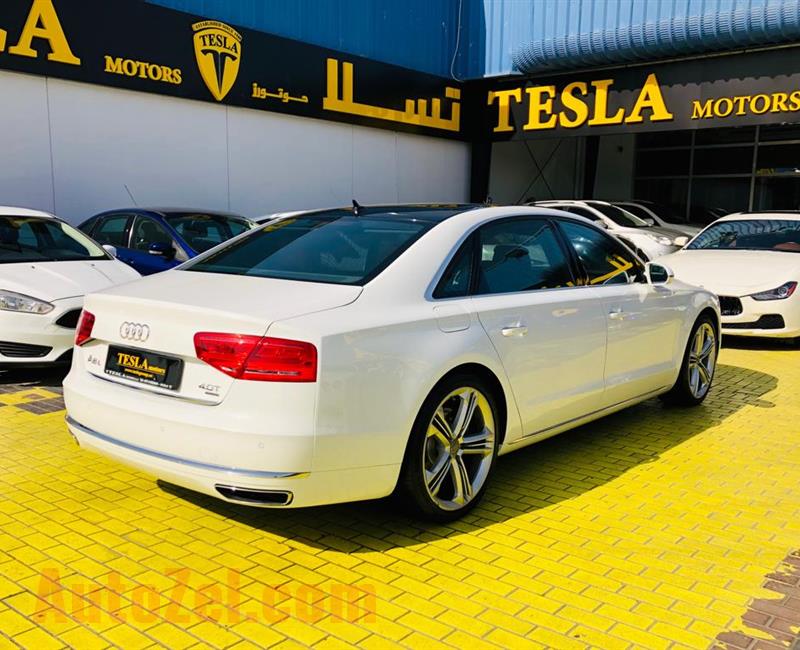 LOW MILEAGE///AUDI A8L///4.0T V8 QUATTRO///GCC///2014///WARRANTY///F/S/H///ONLY 2,119 DHS MONTHLY///