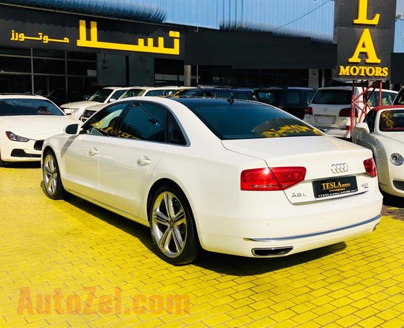 LOW MILEAGE///AUDI A8L///4.0T V8 QUATTRO///GCC///2014///WARRANTY///F/S/H///ONLY 2,119 DHS MONTHLY///