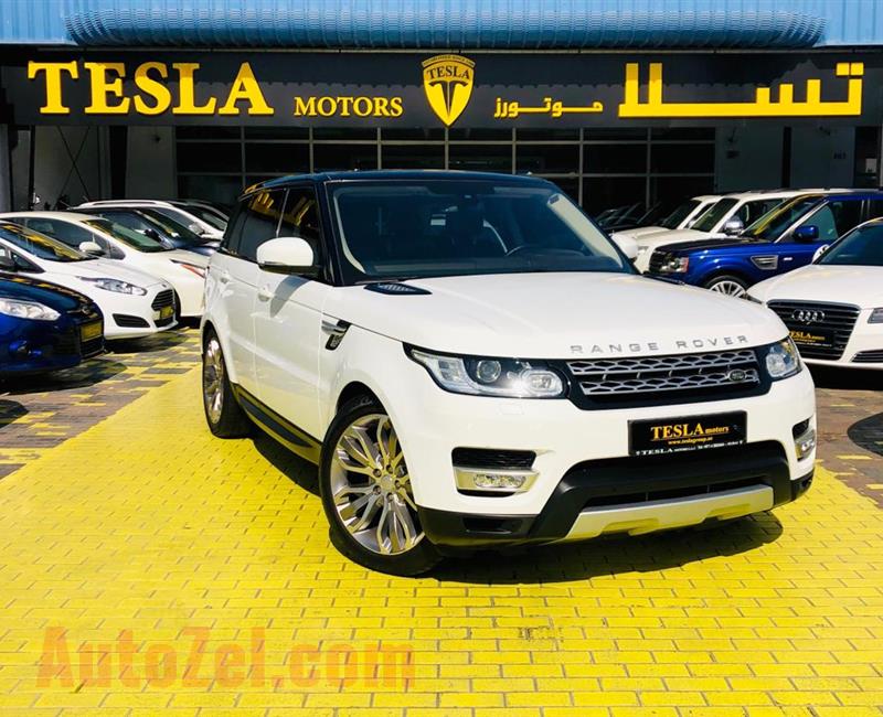 RANGE ROVER SPORT///HSE V6///SUPERCHARGE///GCC///2015///WARRANTY///F/S/H///ONLY 3,252 DHS MONTHLY///