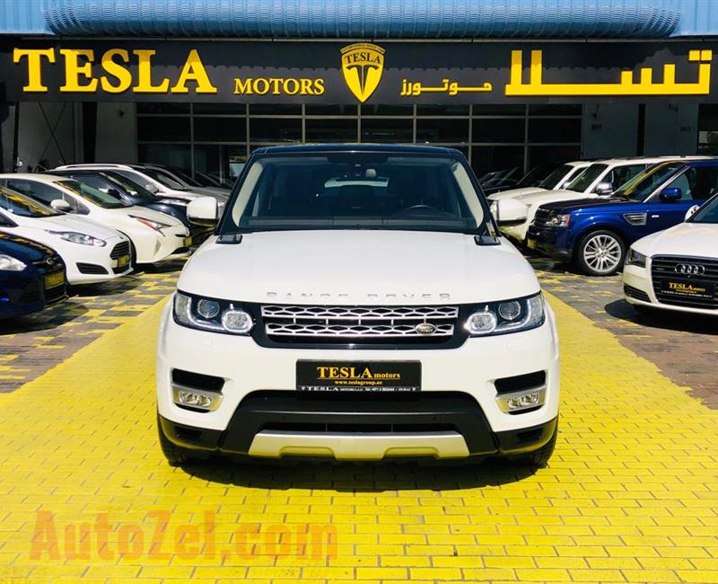 RANGE ROVER SPORT///HSE V6///SUPERCHARGE///GCC///2015///WARRANTY///F/S/H///ONLY 3,252 DHS MONTHLY///