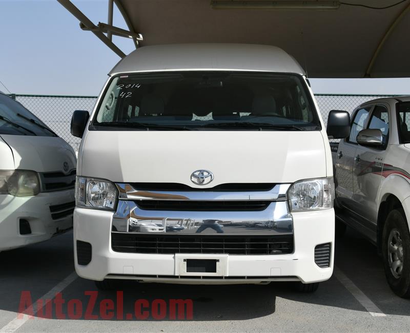 TOYOTA HIACE GL- 2014- WHITE- 210 000 KM- GCC