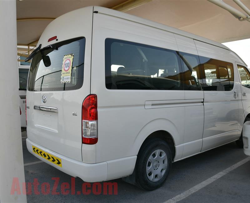 TOYOTA HIACE GL- 2014- WHITE- 210 000 KM- GCC