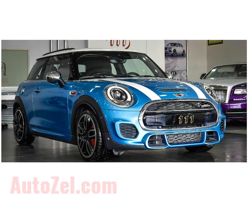 MINI JOHN COOPER WORKS- 2018- BLUE- 28 000 KM- GCC SPECS- CAN BE EXPORT