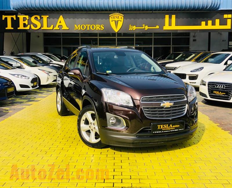 TRAX / LTZ 1.8L / FULL OPTION / GCC / 2016 / DEALER WARRANTY UP TO 100,000 KM / ONLY 1,069 DHS MONTHLY