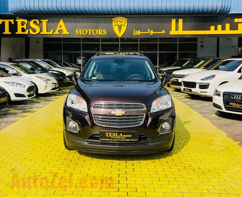 TRAX / LTZ 1.8L / FULL OPTION / GCC / 2016 / DEALER WARRANTY UP TO 100,000 KM / ONLY 1,069 DHS MONTHLY