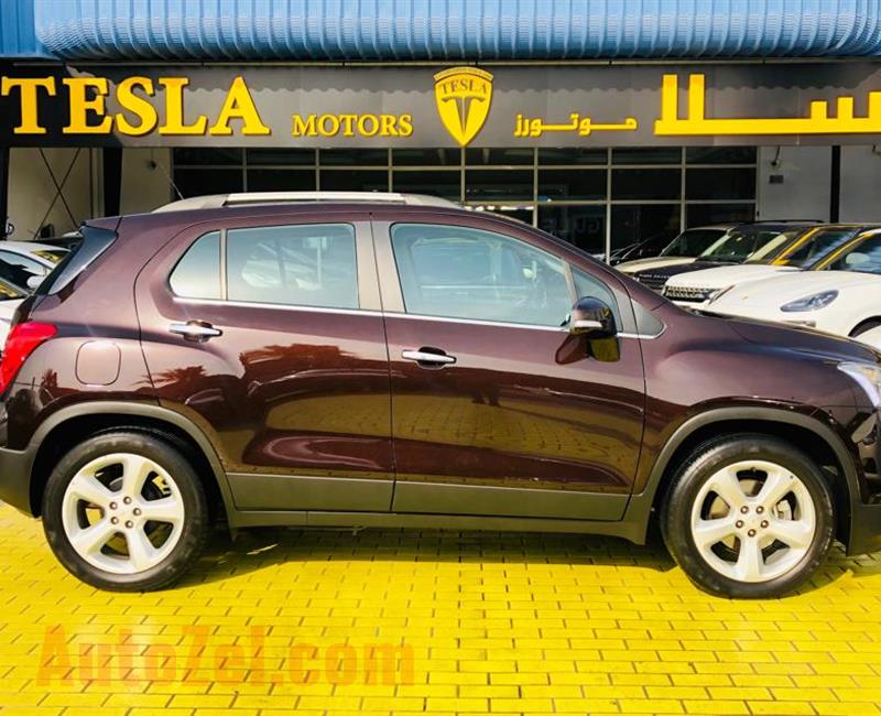 TRAX / LTZ 1.8L / FULL OPTION / GCC / 2016 / DEALER WARRANTY UP TO 100,000 KM / ONLY 1,069 DHS MONTHLY