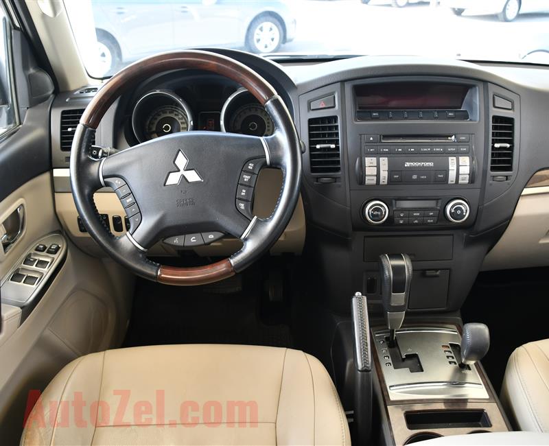 MITSUBISHI PAJERO V6- 2013- WHITE- 139 000 KM- GCC