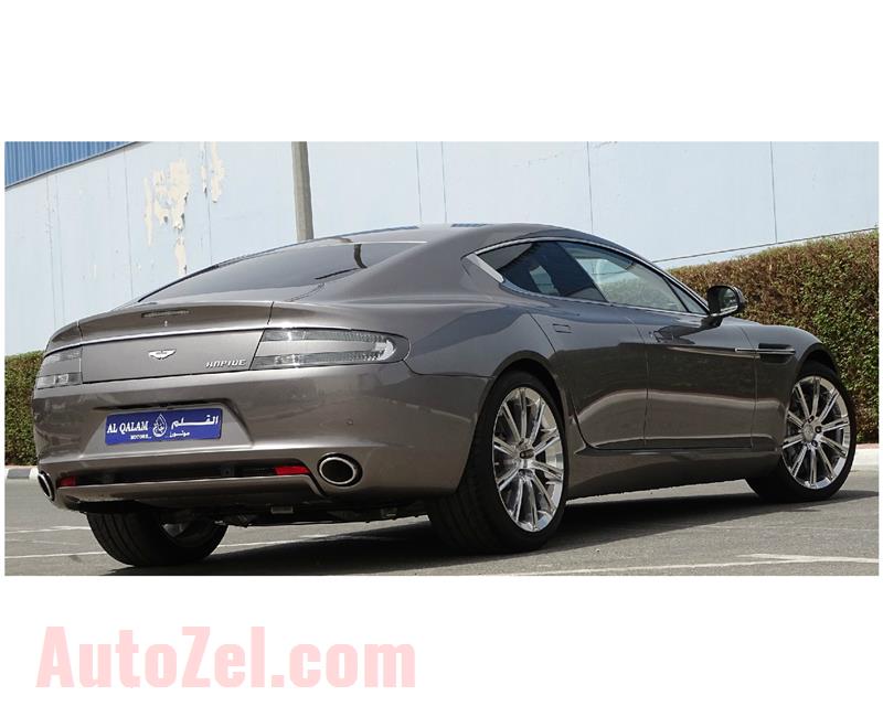 ASTON MARTIN RAPIDE- 2012- GRAY- 649 KM- GCC SPECS