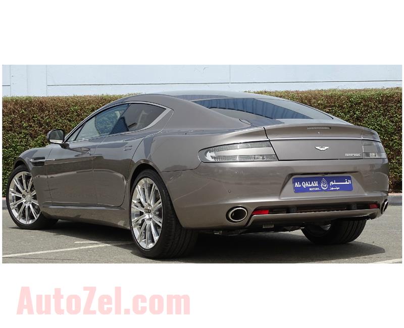 ASTON MARTIN RAPIDE- 2012- GRAY- 649 KM- GCC SPECS