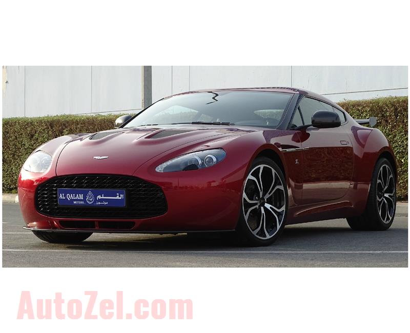 BRAND NEW ASTON MARTIN ZAGATO- 2013- RED- GCC SPECS- MANUAL TRANSMISSION