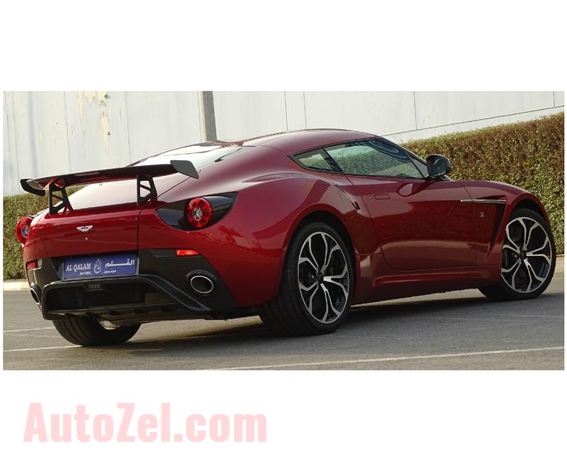 BRAND NEW ASTON MARTIN ZAGATO- 2013- RED- GCC SPECS- MANUAL TRANSMISSION