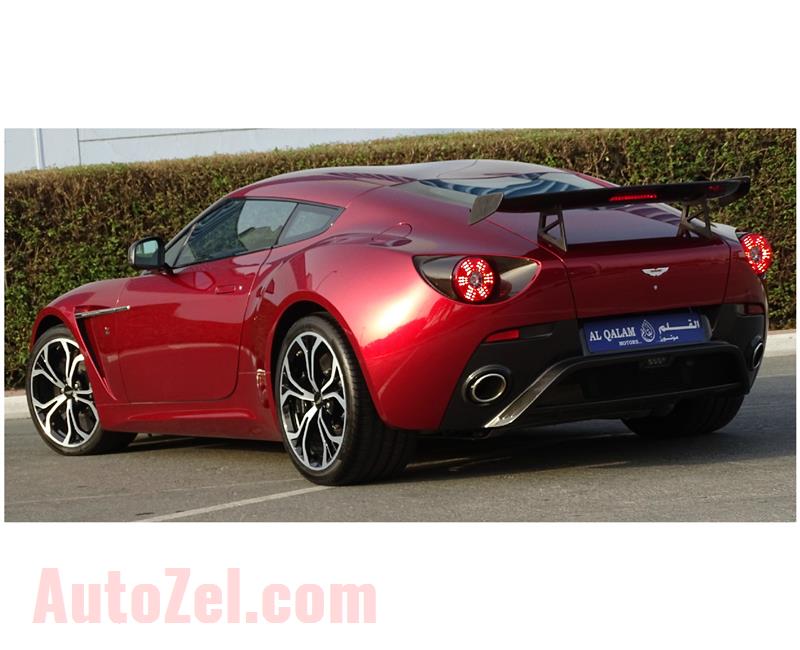 BRAND NEW ASTON MARTIN ZAGATO- 2013- RED- GCC SPECS- MANUAL TRANSMISSION