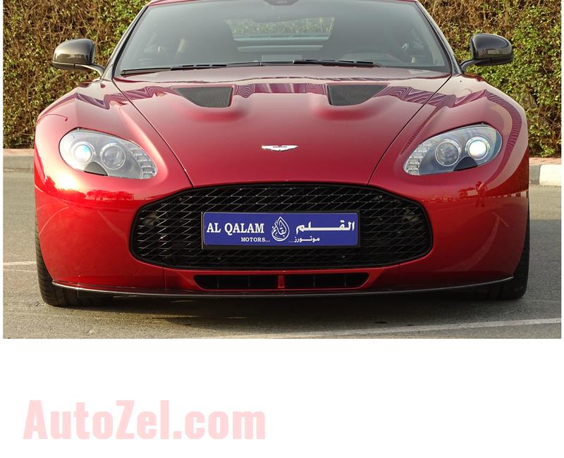 BRAND NEW ASTON MARTIN ZAGATO- 2013- RED- GCC SPECS- MANUAL TRANSMISSION