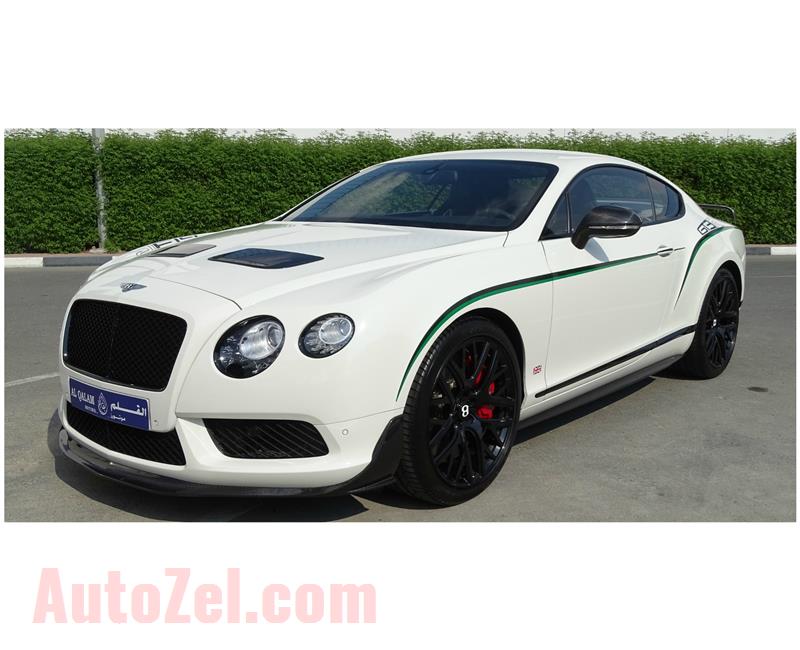 BENTLEY GT3 R- 2015- WHITE- 6 000 KM- GCC SPECS- 1 OF THE 300 CARS IN THE WORLD