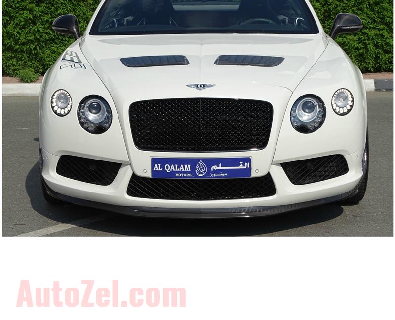 BENTLEY GT3 R- 2015- WHITE- 6 000 KM- GCC SPECS- 1 OF THE 300 CARS IN THE WORLD