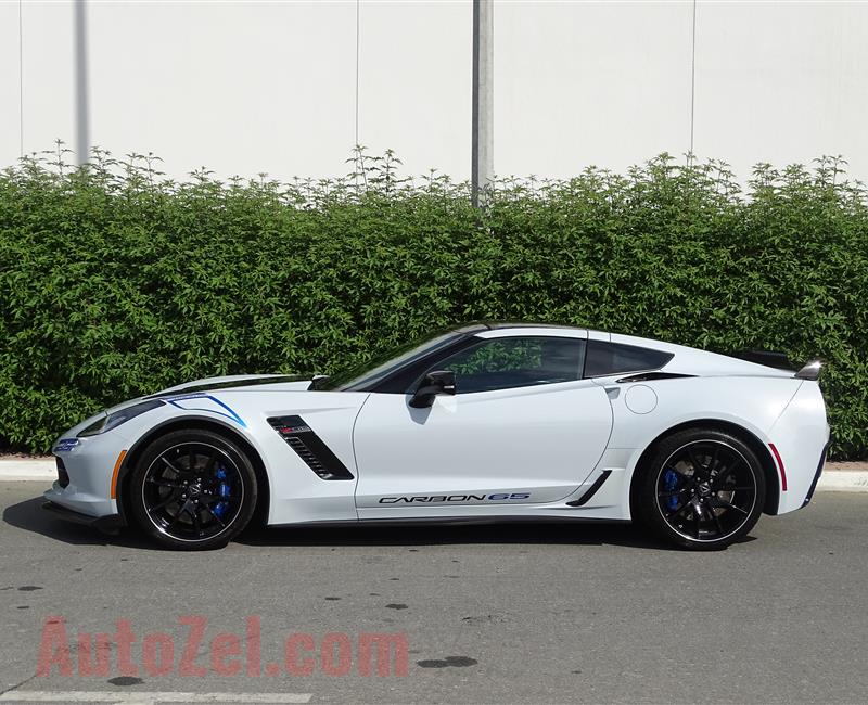 CHEVROLET CORVETTE Z06 65th CARBON- 2018- WHITE- 14 000 KM- GCC SPECS