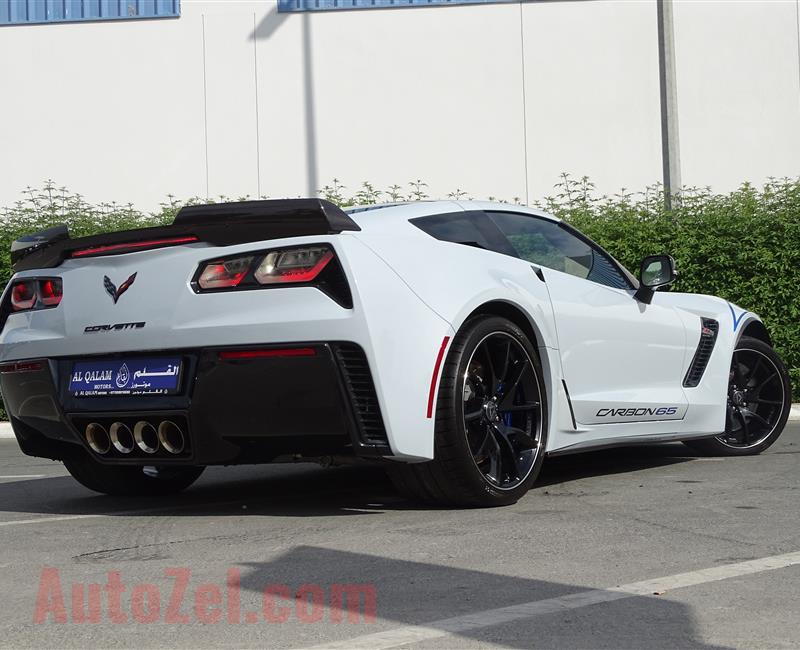 CHEVROLET CORVETTE Z06 65th CARBON- 2018- WHITE- 14 000 KM- GCC SPECS