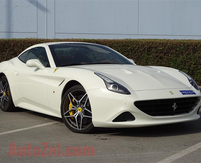 FERRARI CALIFORNIA T 3.9L TWIN-TURBO- 2016- WHITE- 300 KM ONLY- GCC SPECS