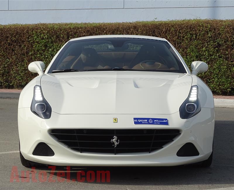 FERRARI CALIFORNIA T 3.9L TWIN-TURBO- 2016- WHITE- 300 KM ONLY- GCC SPECS